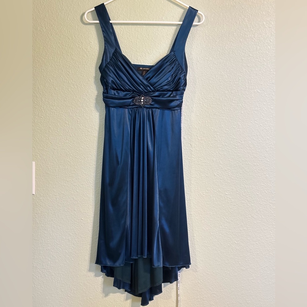 Jodi Kristopher Teal High Low Dress